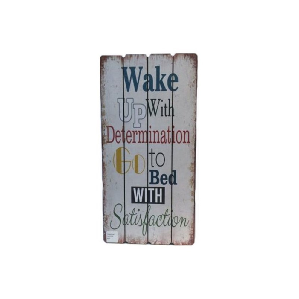 Wake Up With Determination Wood Wall Art